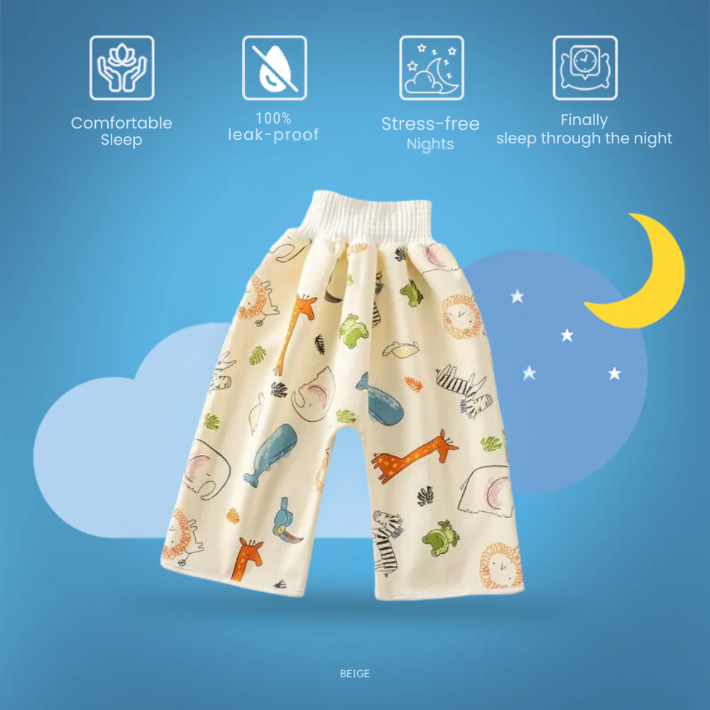 DryNight / Leak-proof diaper pants/skirt for dry nights