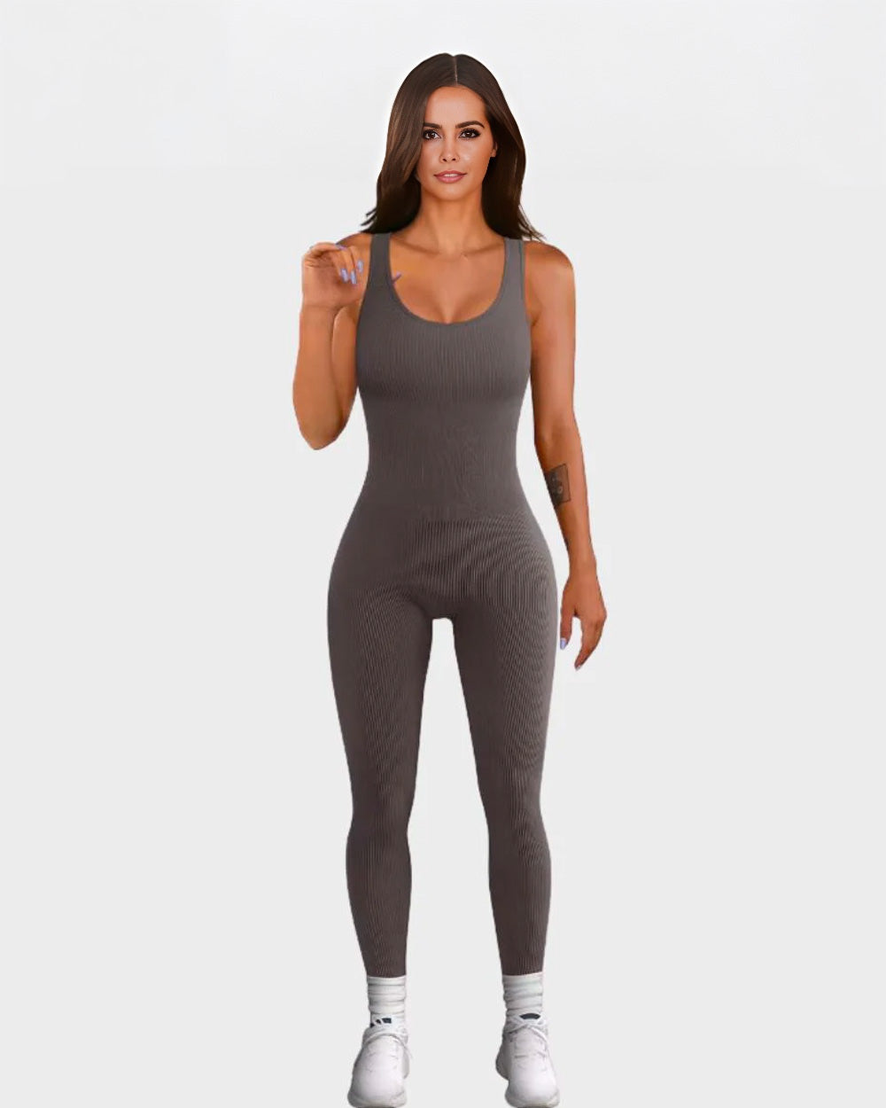 Ribbed Tummy Slimming Shaper Bodysuit