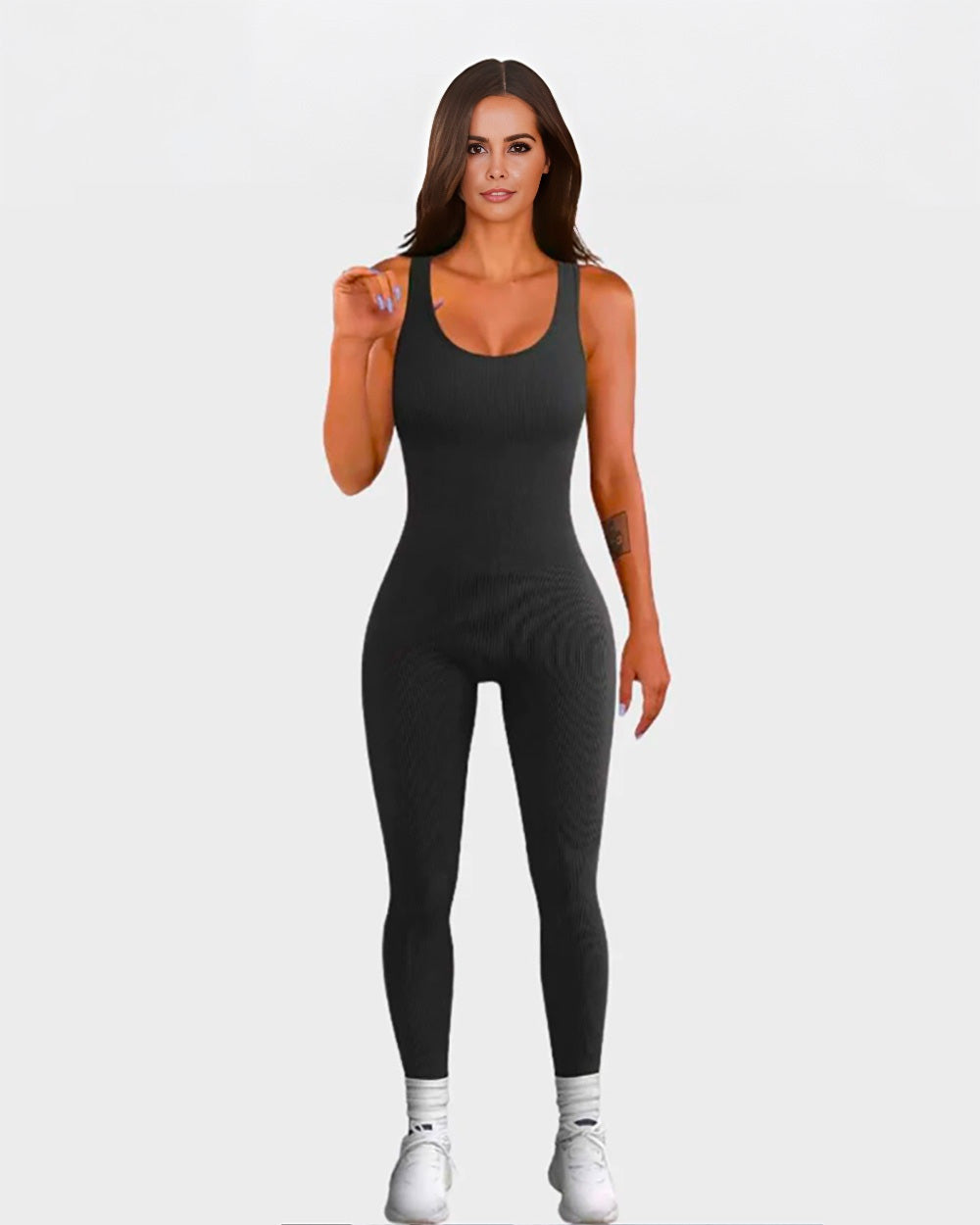 Ribbed Tummy Slimming Shaper Bodysuit